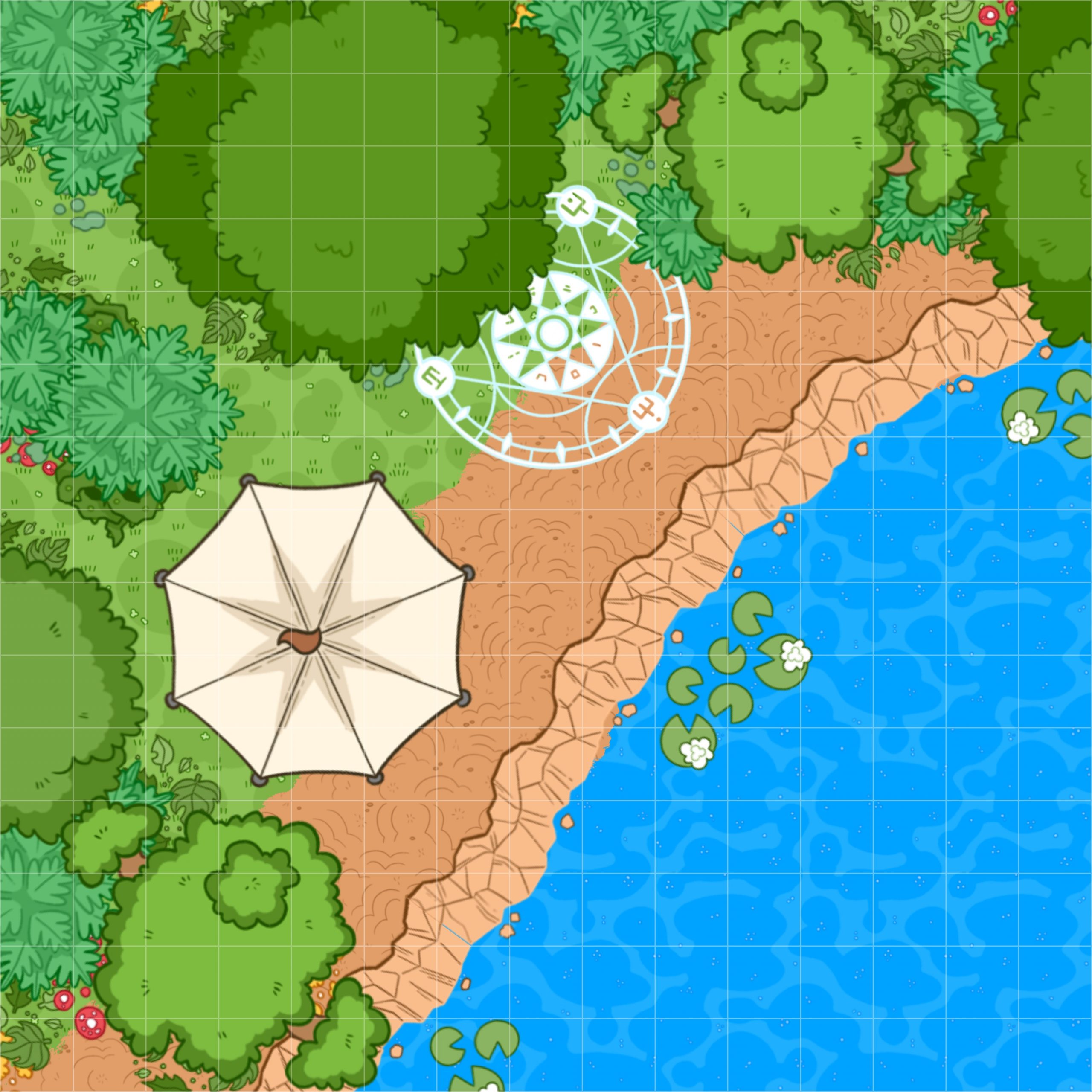 Sample battle map created in MapMe