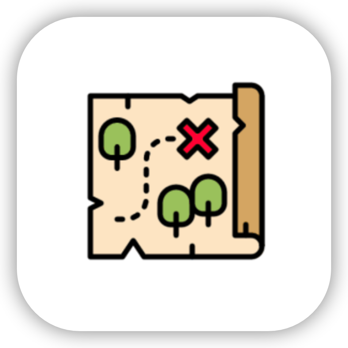 MapMe app icon with shadow