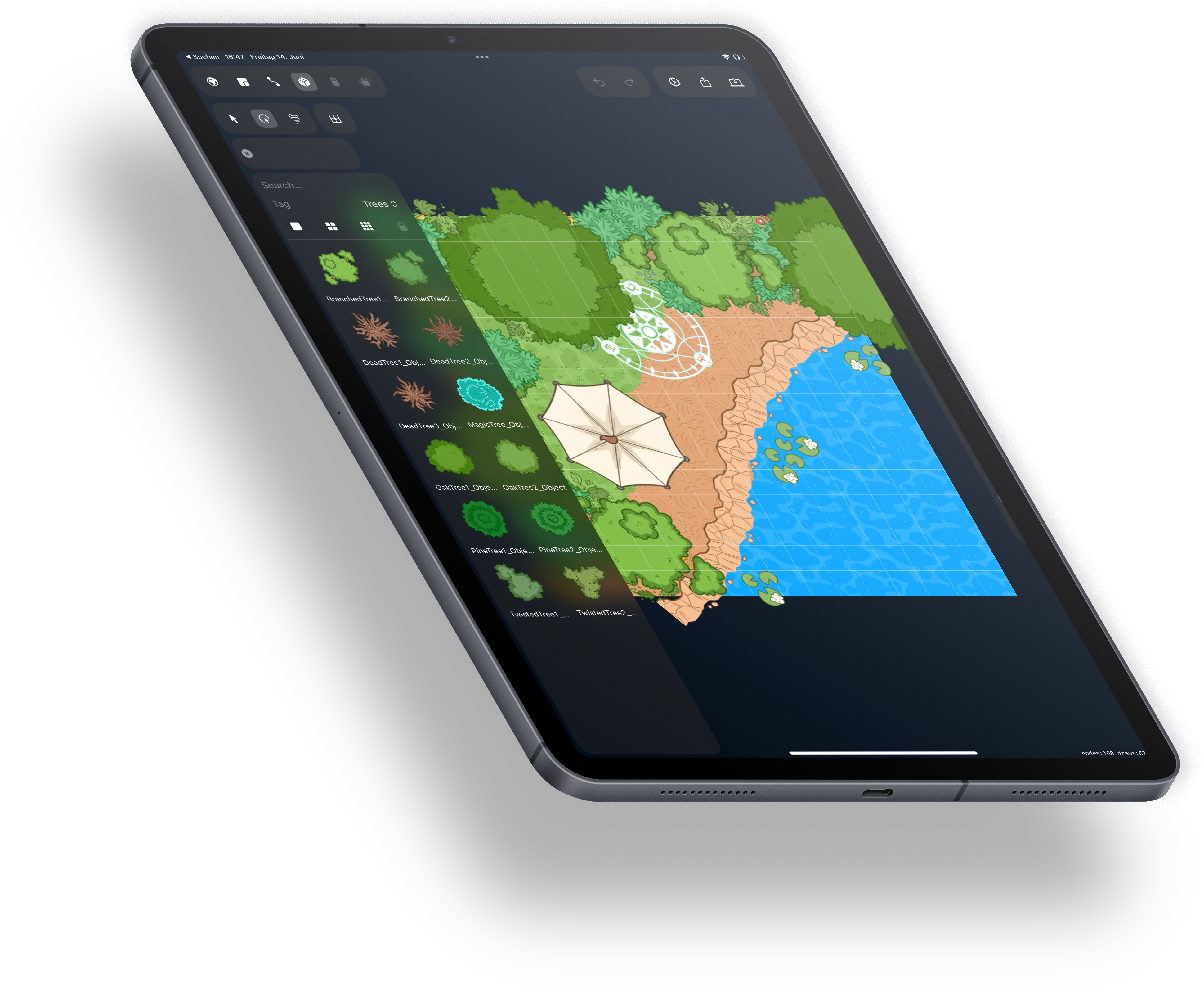 MapMe hero image — iPad portrait mockup