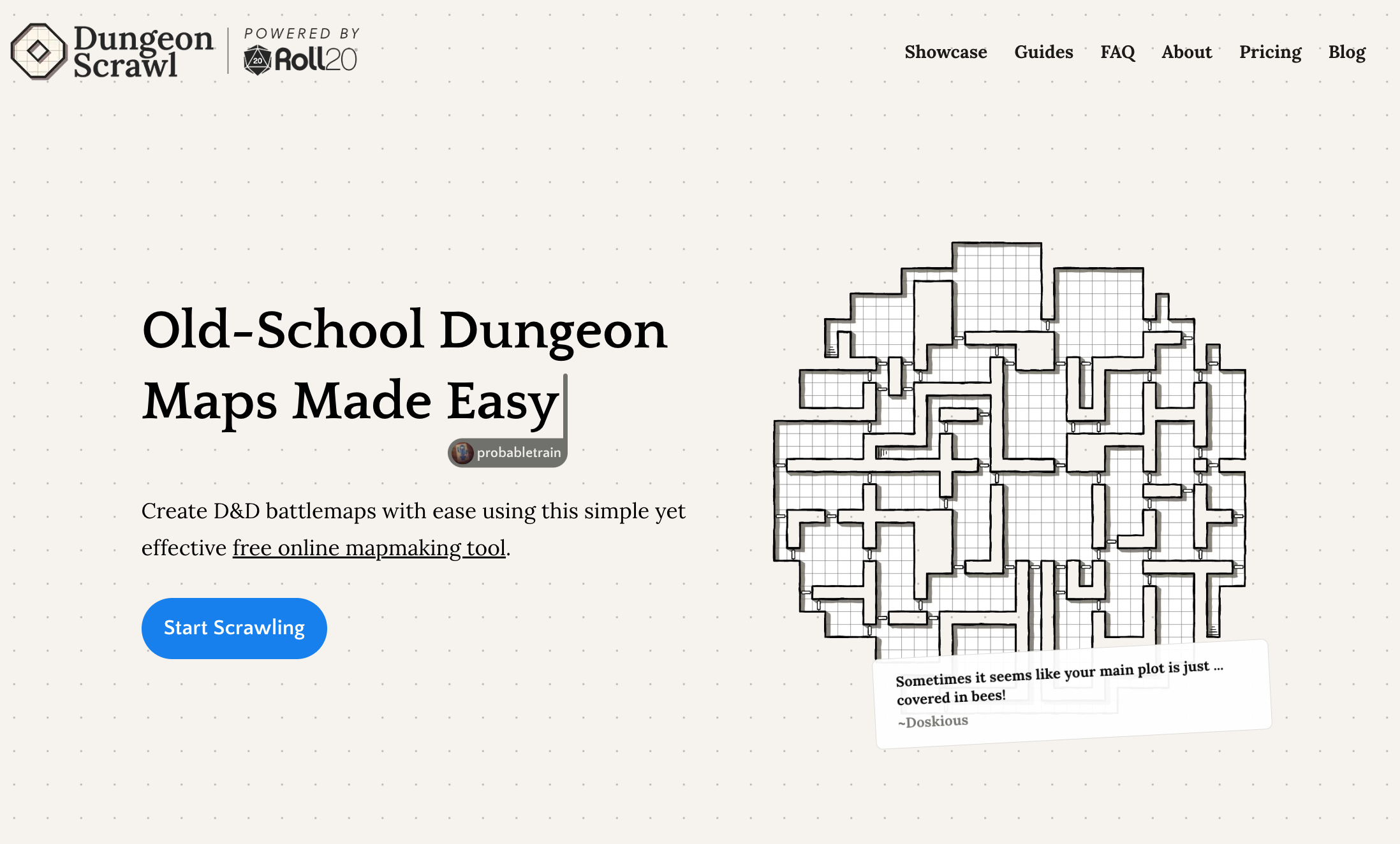 Screenshot of Dungeon Scrawl
