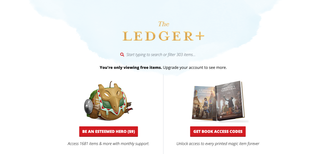 Screenshot of The Ledger+