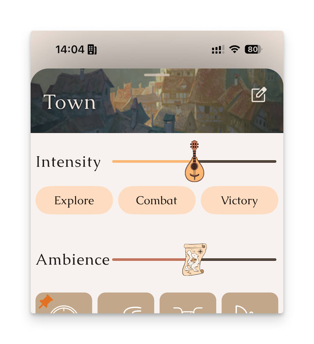 Screenshot of Pocket Bard
