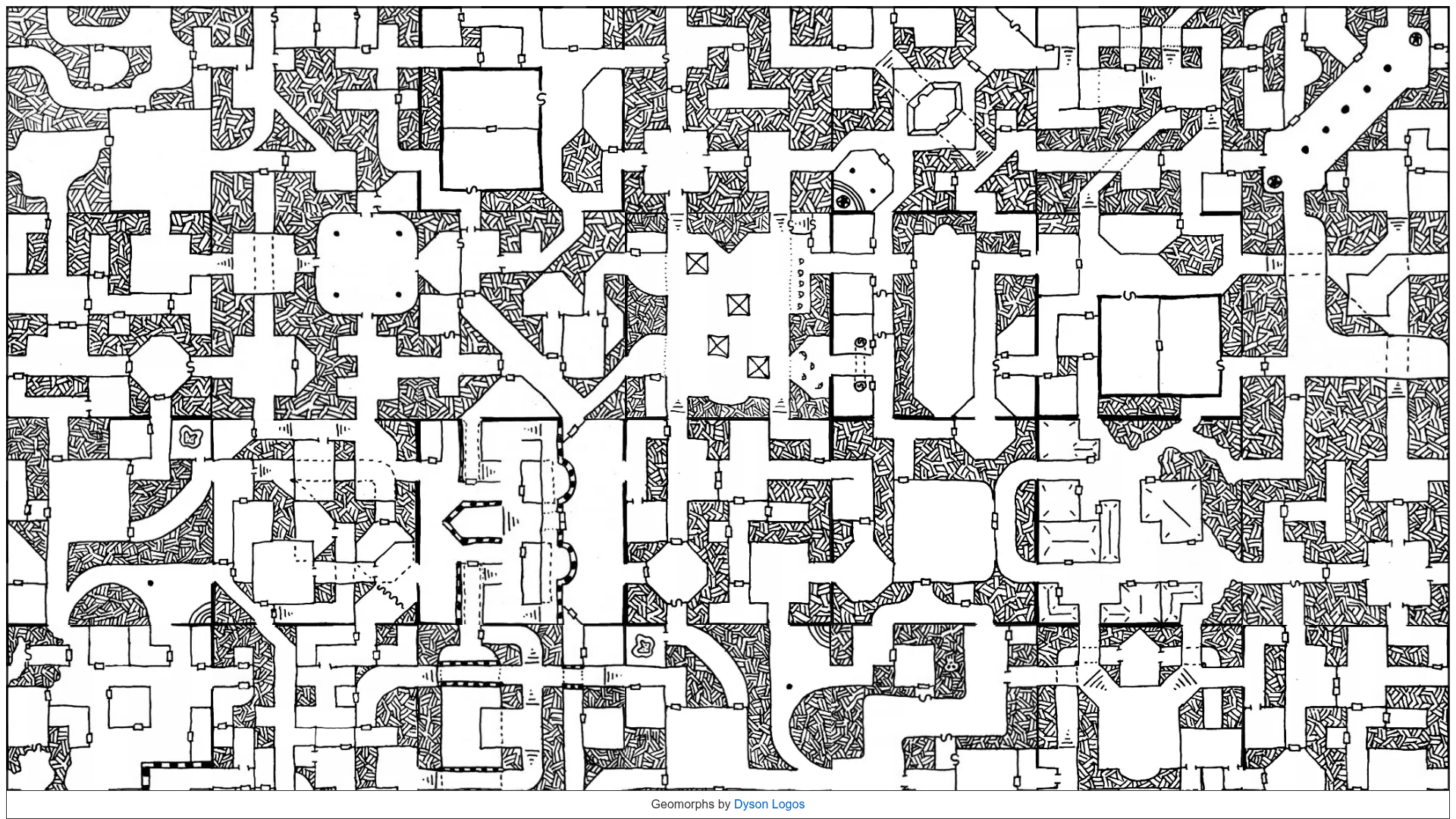 Screenshot of The Endless Oubliette (infinite geomorph dungeon)