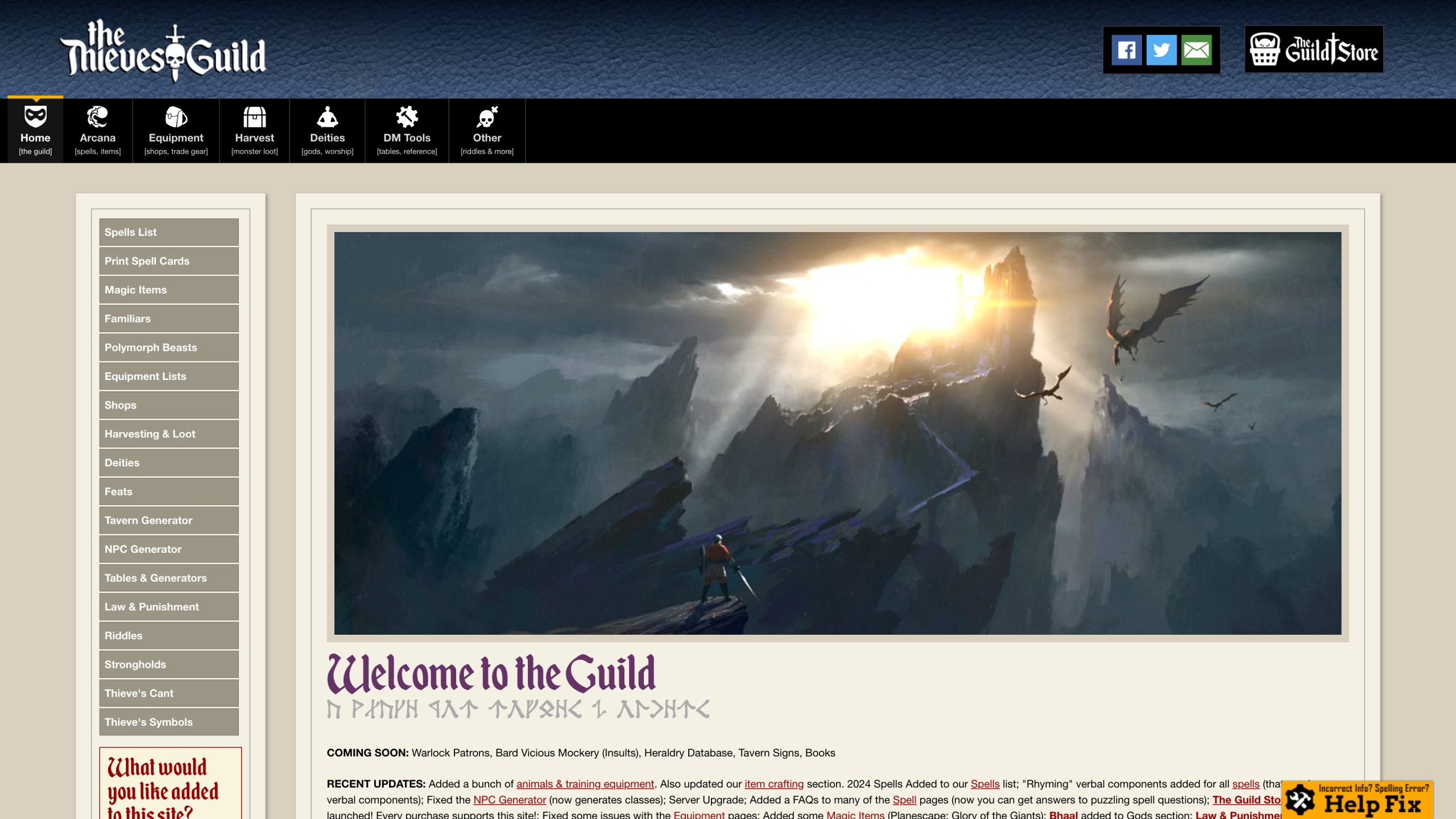 Screenshot of The Thieves Guild